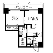 クラッセ近代美術館北の間取り画像