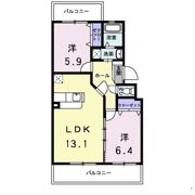 プラシード田村Cの間取り画像