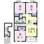 クラール元山Kの間取り画像