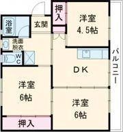 ビレッジハウス志度2号棟の間取り画像