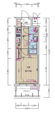 プレサンス名古屋駅ゲートの間取り画像