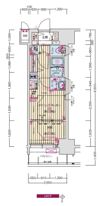 プレサンス ジェネ 新栄町駅前 葵の間取り画像
