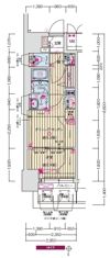 プレサンス ジェネ 新栄町駅前 葵の間取り画像