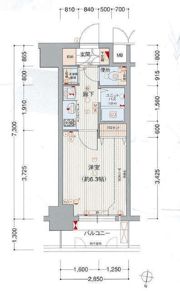 プレサンス名古屋駅前ヴェルロードの間取り画像