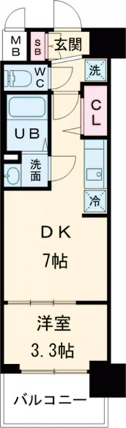 プレサンスTHE KYOTO 東福寺 WESTの間取り画像