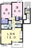 ミストラルⅠの間取り画像