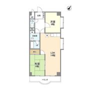 スカイハイツ塚本の間取り画像