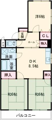 サンコスモス京良城の間取り画像