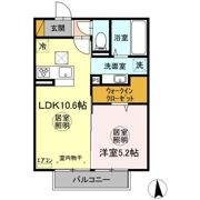 PrimeurⅡ(ﾌﾟﾘﾑｰﾙﾂｰ)の間取り画像