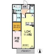 アクシス牛野谷の間取り画像