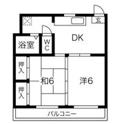 西町ハイツ 2号棟の間取り画像