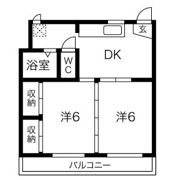 西町ハイツ 2号棟の間取り画像