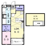 カサブランカ エフの間取り画像