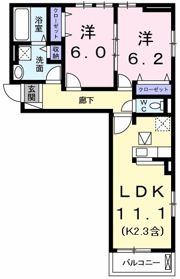 ベルソレイユの間取り画像