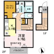 メルベーユ・Sの間取り画像