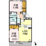 サニーフラット新八代の間取り画像