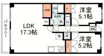 杉山第二マンションの間取り画像