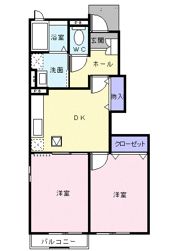 プレシード笹原Aの間取り画像