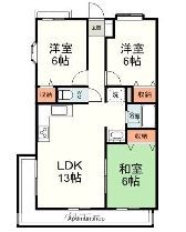 ドミール平和の間取り画像