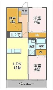 AIRLIX大岩の間取り画像