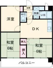 ロイヤルコーポ高砂の間取り画像