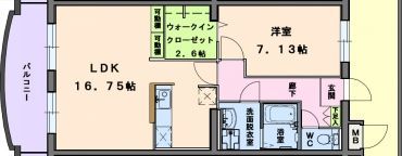 ベルフラワー四番館の間取り画像