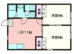 仲居ハイツⅢの間取り画像
