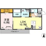レジデンスキントウ ソレイユの間取り画像