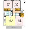 トロワーズ湘南Ⅱの間取り画像