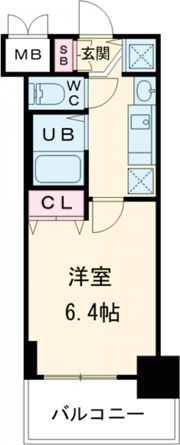 プレサンス三ノ宮駅前プライムタイムの間取り画像