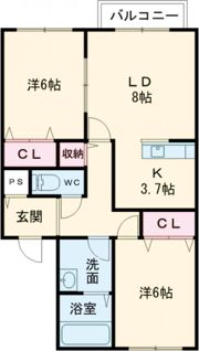 プランドール石川の間取り画像