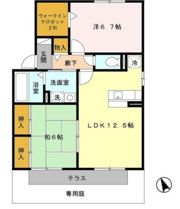 ベルメゾン Aの間取り画像
