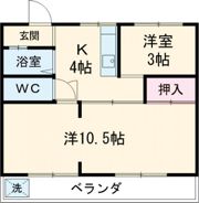 南大ハイツの間取り画像