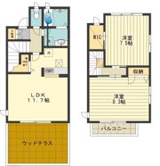 グランメール昭島Hの間取り画像