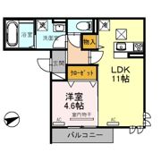 D-roomフォルチェの間取り画像