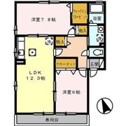 フォンティーヌ F棟の間取り画像