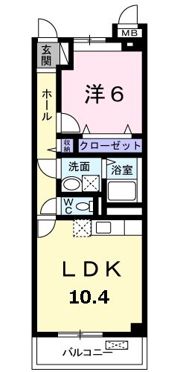 ベル ディーアの間取り画像