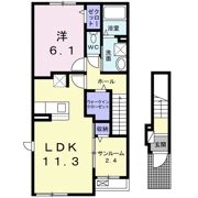 アザール Ⅲの間取り画像