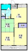 上川東ハイツの間取り画像