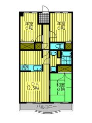 サザンコーポラスの間取り画像