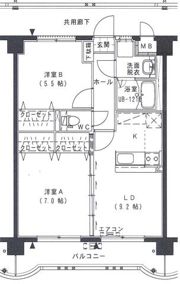 三門マンションの間取り画像