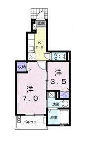 メゾン アンソレイエの間取り画像