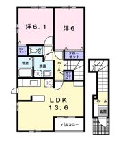 クラベールAの間取り画像