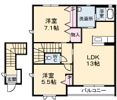クレール B棟の間取り画像