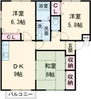 ディアコートモリオカⅠの間取り画像