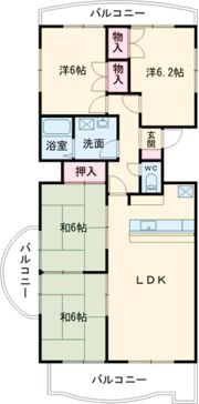 フィオーレ豊橋の間取り画像