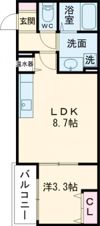 アート東大阪Bの間取り画像