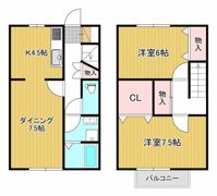 ドリームガーデン津森B棟の間取り画像