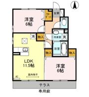 エルミタージュ Cの間取り画像