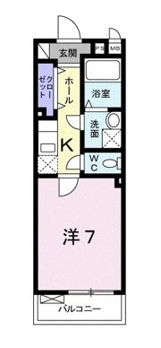 カーサ アモローザの間取り画像